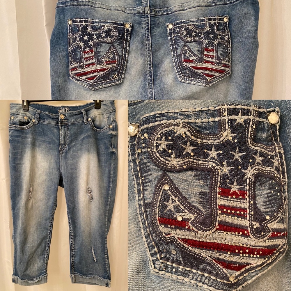 Wallflower Crops/ Capris American Flag
